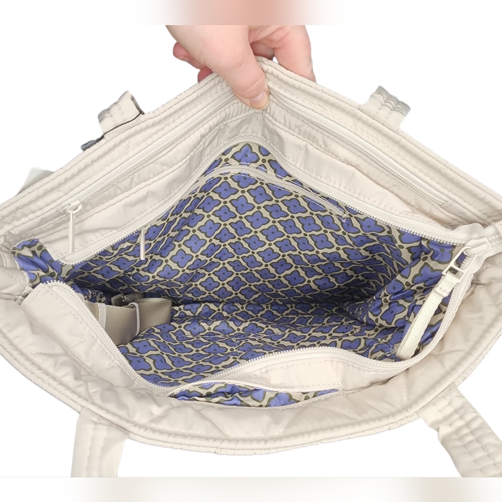 Vera Bradley North West Quilted Tote in Cream - Picture 7 of 13